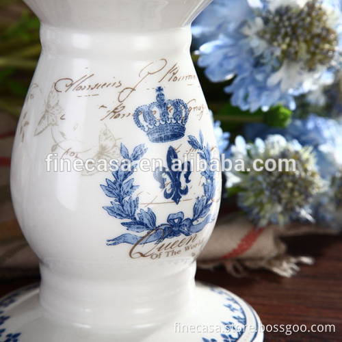 Fine New Bone China Elegant Ceramic Candle Holder Made in China